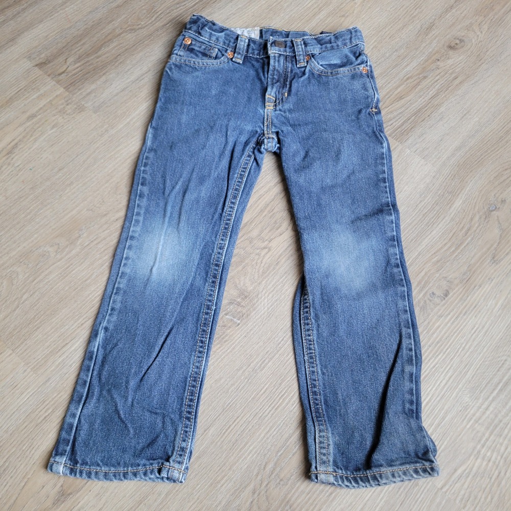 Polo Ralph Lauren Boys Jeans 4T Blue Cotton Straight Leg Casual Dungarees
